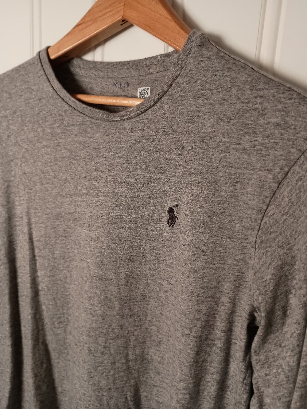 Polo by Ralph Lauren- Grey Long Sleeve Crewneck Tee- Size M